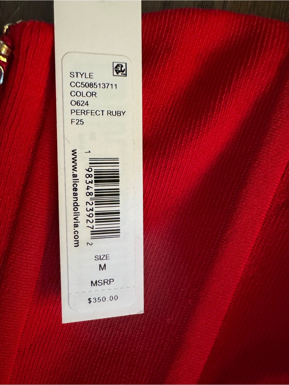 Alice & Olivia Tasha zip front corset Medium NWT - Picture 3 of 4
